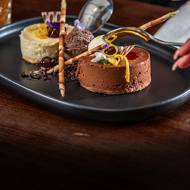 Dessert menu at The Inn at Maybury