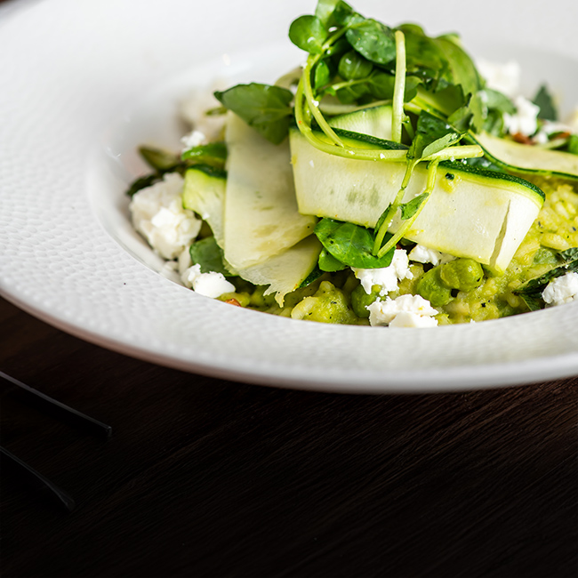 Vegan menu at The Inn at Maybury
