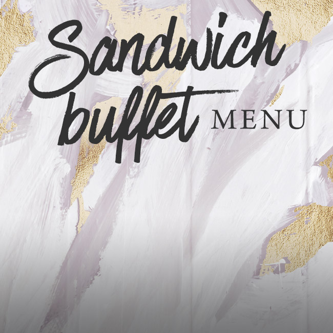 Sandwich buffet menu at The Inn at Maybury